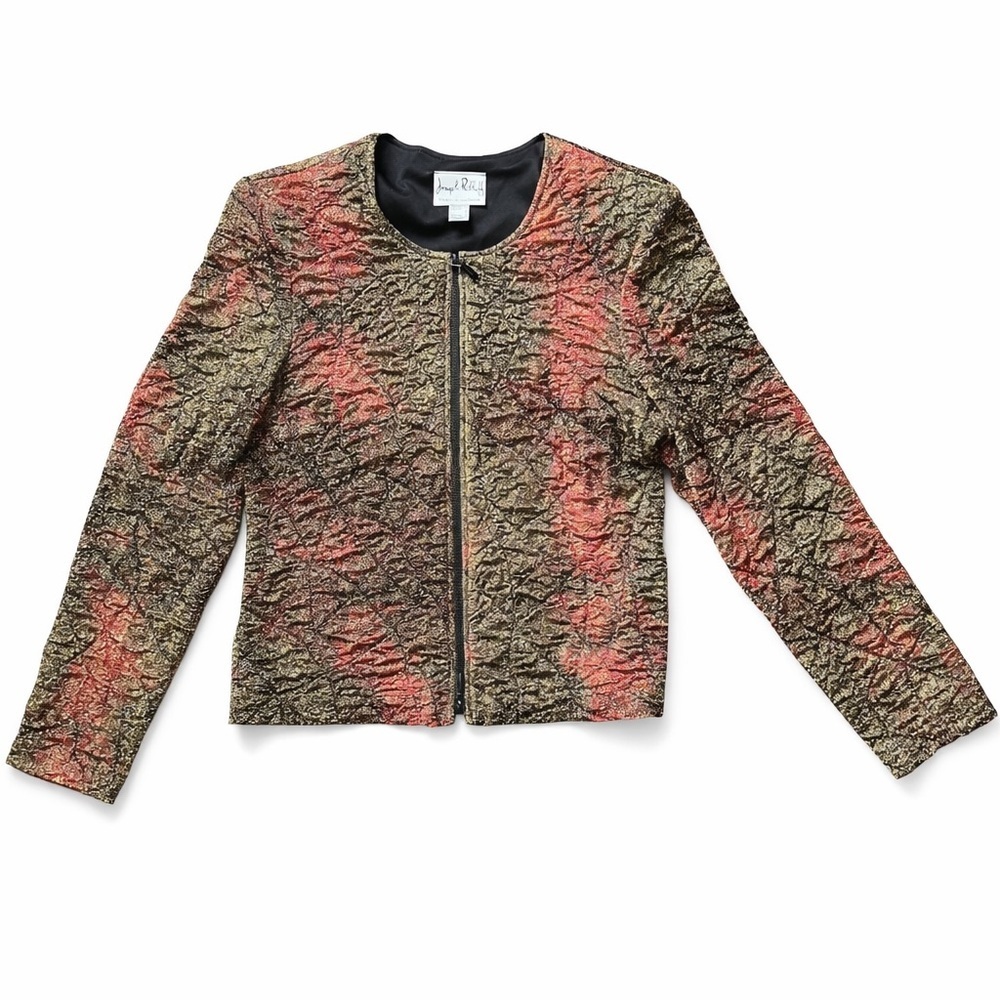 Joseph Ribkoff Textured Metallic jacket - Picture 2 of 9